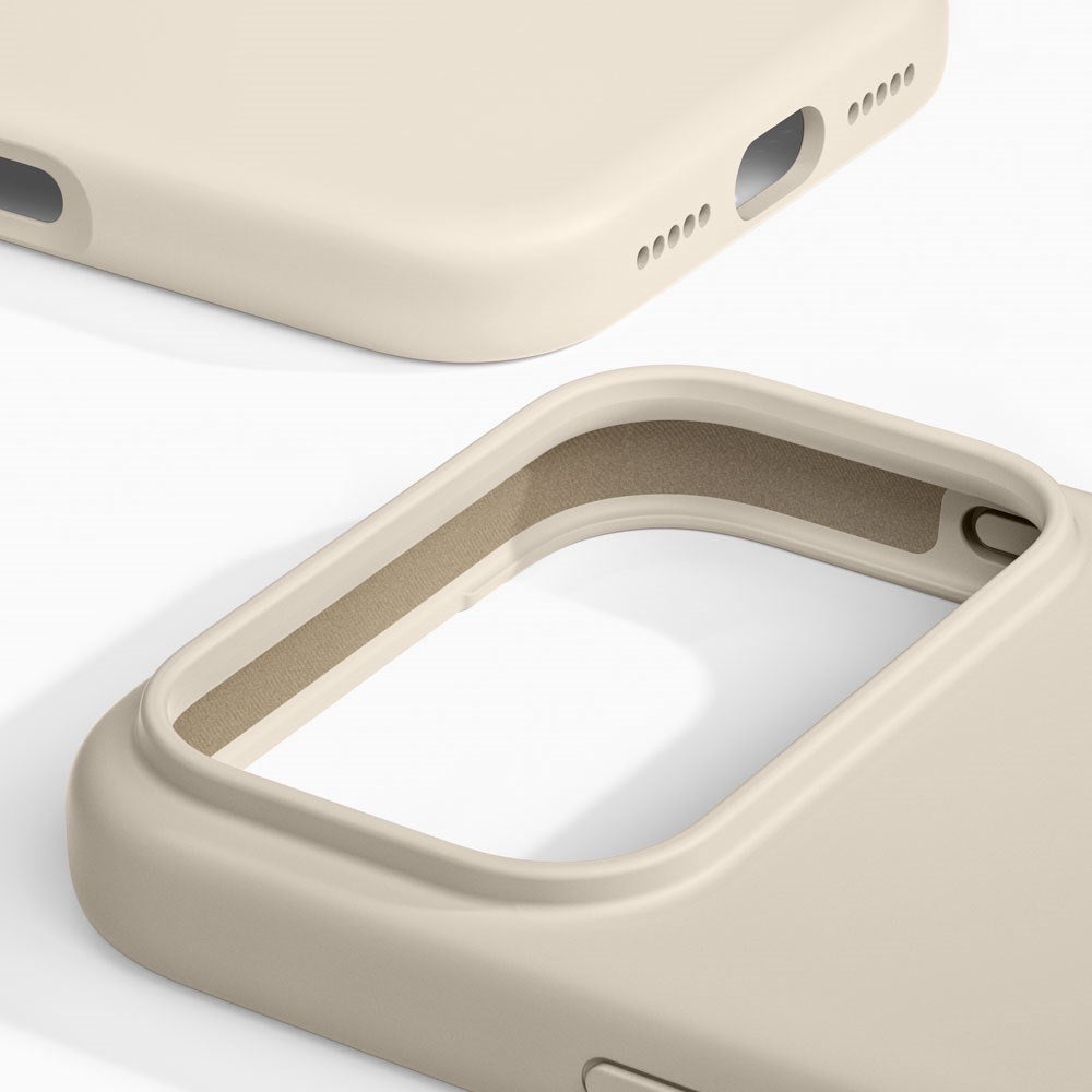iPhone 17 Pro iDeal Of Sweden Silicone Deksel - MagSafe Kompatibel - Cloud Dancer