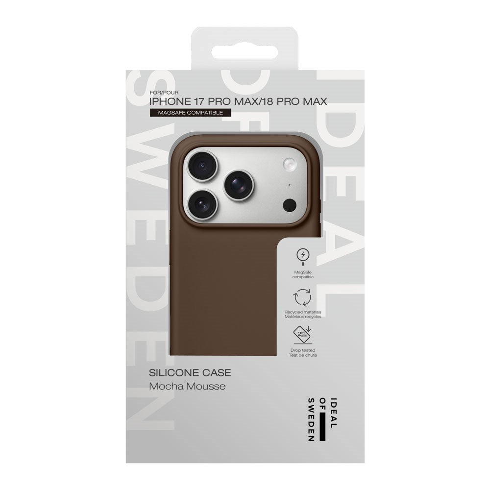 iPhone 18 Pro Max / 17 Pro Max iDeal Of Sweden Silikon Deksel - MagSafe Kompatibel - Mocha Mousse