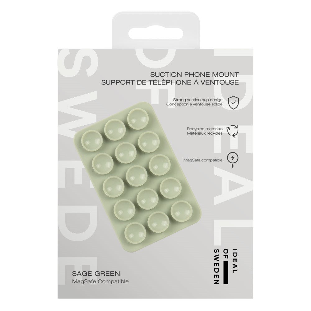iDeal of Sweden Silikon Sugekopp Mobilholder – MagSafe Kompatibel – Sage Green