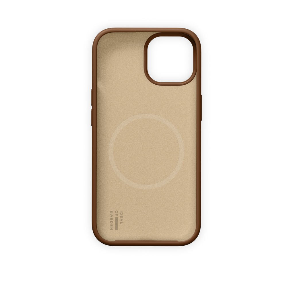 iPhone 17e / 16e / 15 / 14 / 13 iDeal of Sweden Soft Swirl Silicone Deksel - MagSafe Kompatibel - Salted Caramel