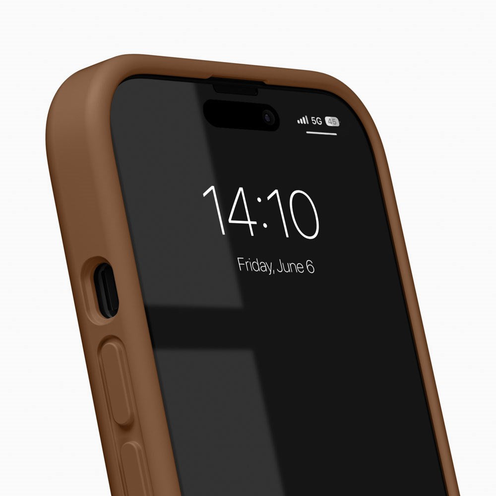 iPhone 17e / 16e / 15 / 14 / 13 iDeal of Sweden Soft Swirl Silicone Deksel - MagSafe Kompatibel - Salted Caramel