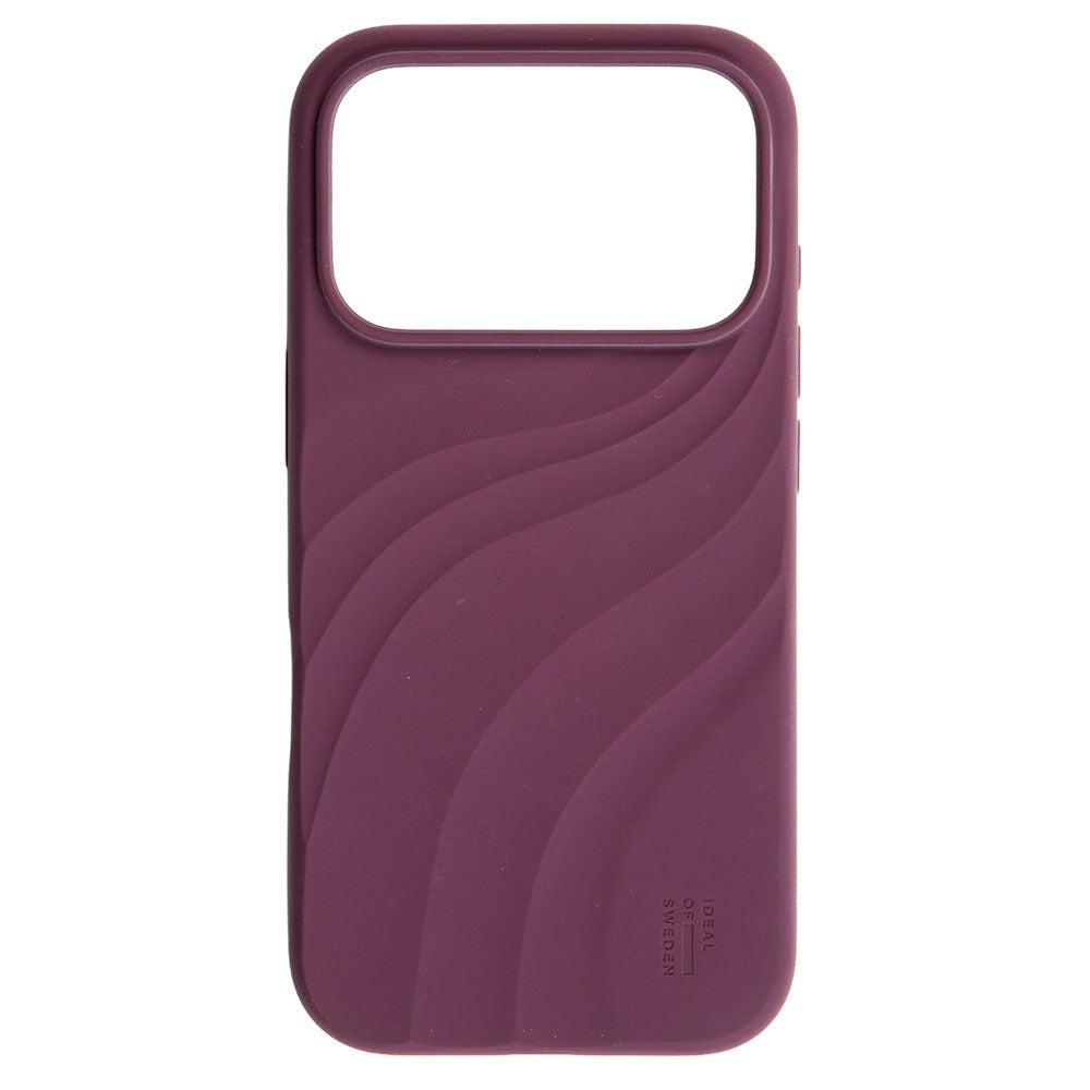 iPhone 18 Pro / 17 Pro iDeal of Sweden Soft Swirl Silicone Deksel - MagSafe Kompatibel - Velvet Plum