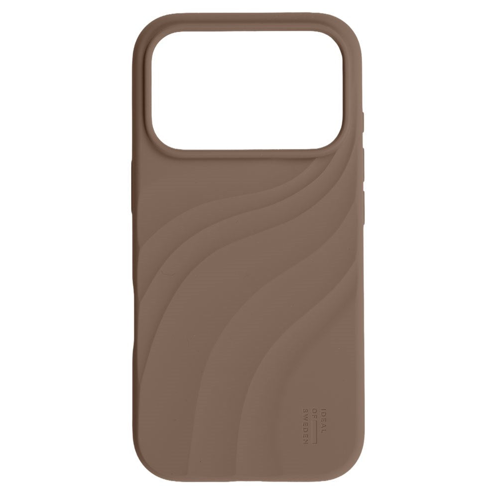 iPhone 18 Pro / 17 Pro iDeal of Sweden Soft Swirl Silicone Deksel - MagSafe Kompatibel - Salted Caramel