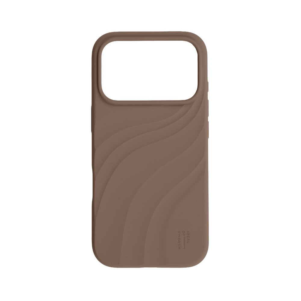 iPhone 18 Pro Max / 17 Pro Max iDeal of Sweden Soft Swirl Silicone Deksel - MagSafe Kompatibel - Salted Caramel