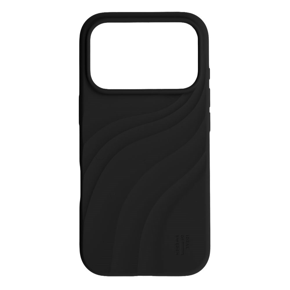 iPhone 18 Pro Max / 17 Pro Max iDeal of Sweden Soft Swirl Silicone Deksel - MagSafe Kompatibel - Velvet Black