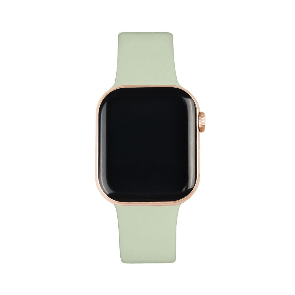 Apple Watch (38/40/SE/41/42mm) iDeal of Sweden Silikon Klokkerem - Størrelse M/L - Sage Green