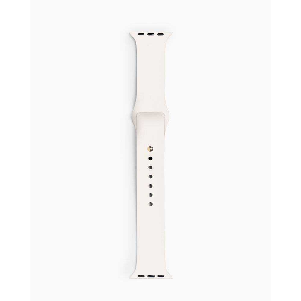 Apple Watch (42/44/SE/45/46/49mm) iDeal of Sweden Silikon Klokkerem - Størrelse M/L - Cloud Dancer