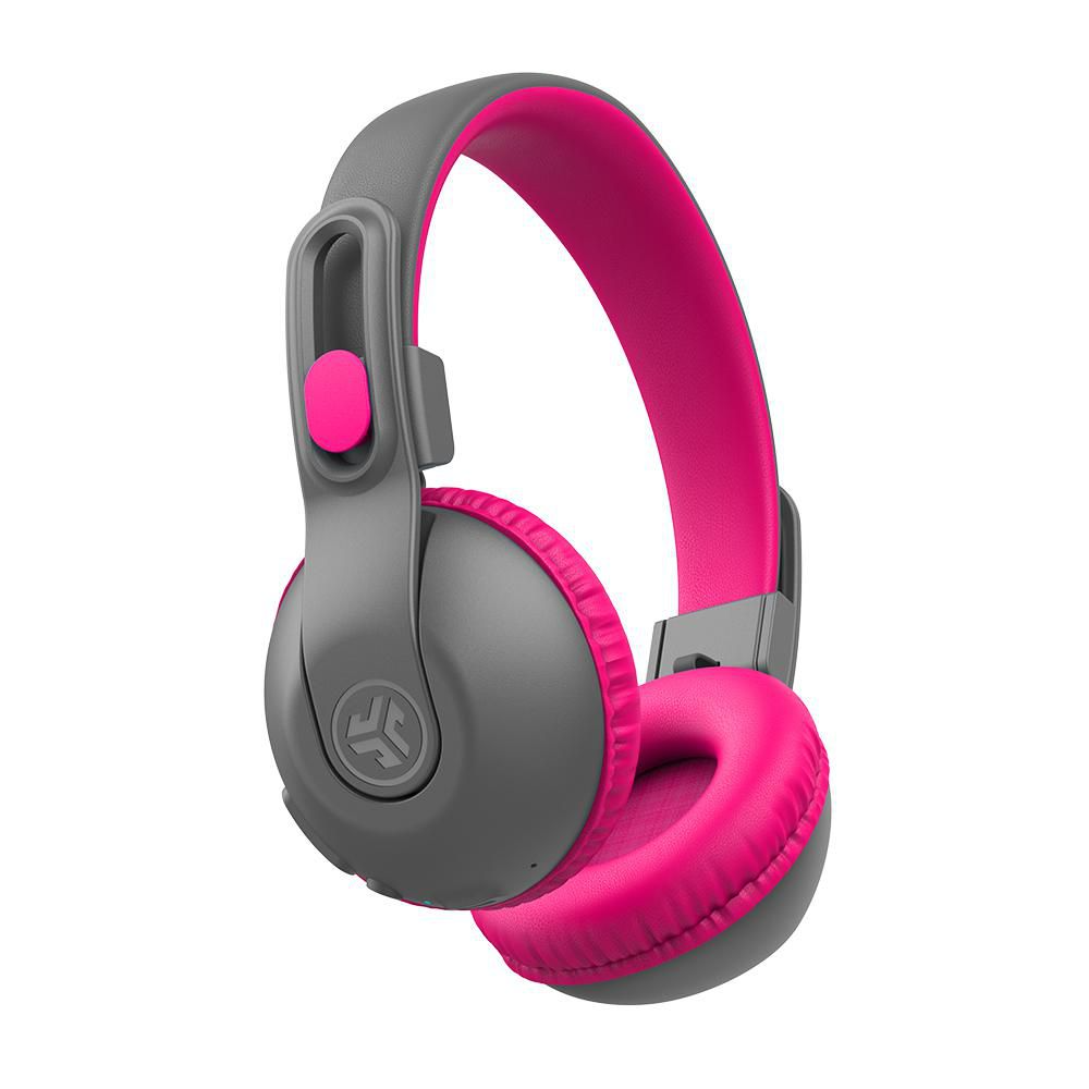 JLab JBuddies Studio 2 On-Ear Trådløse Barnehodetelefoner - Grå/Rosa