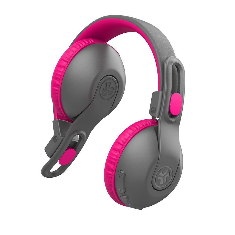 JLab JBuddies Studio 2 On-Ear Trådløse Barnehodetelefoner - Grå/Rosa