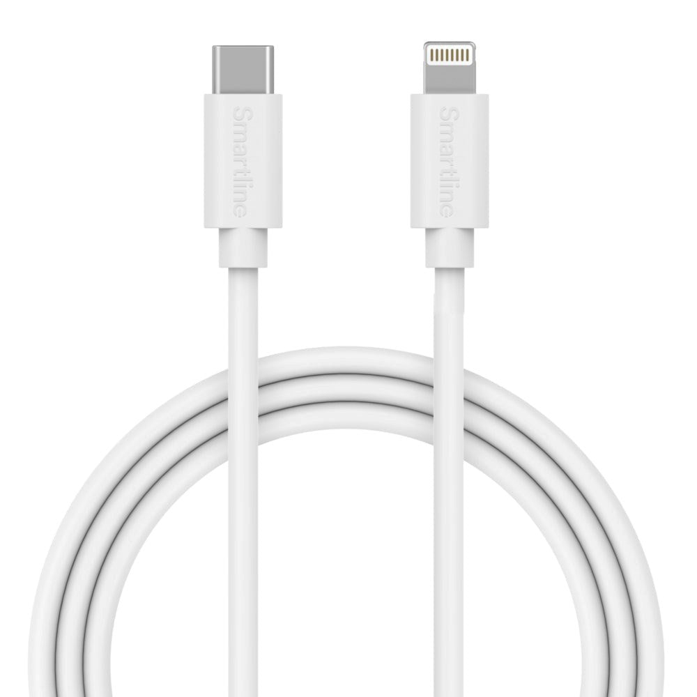 Smartline (27W) USB-C til Lightning Kabel 2 m. - Hvit