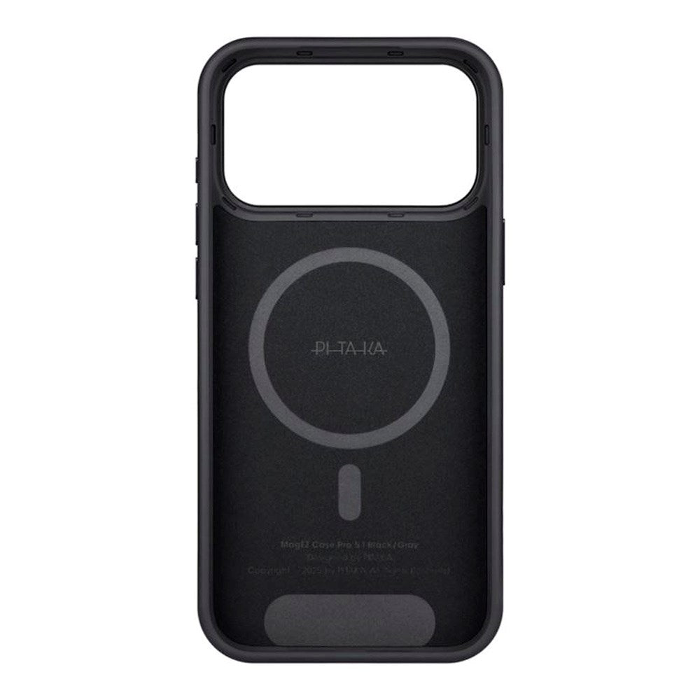 iPhone 17 Pro Max PITAKA Aramid UltraGuard Deksel - MagSafe Kompatibel - Black / Grey