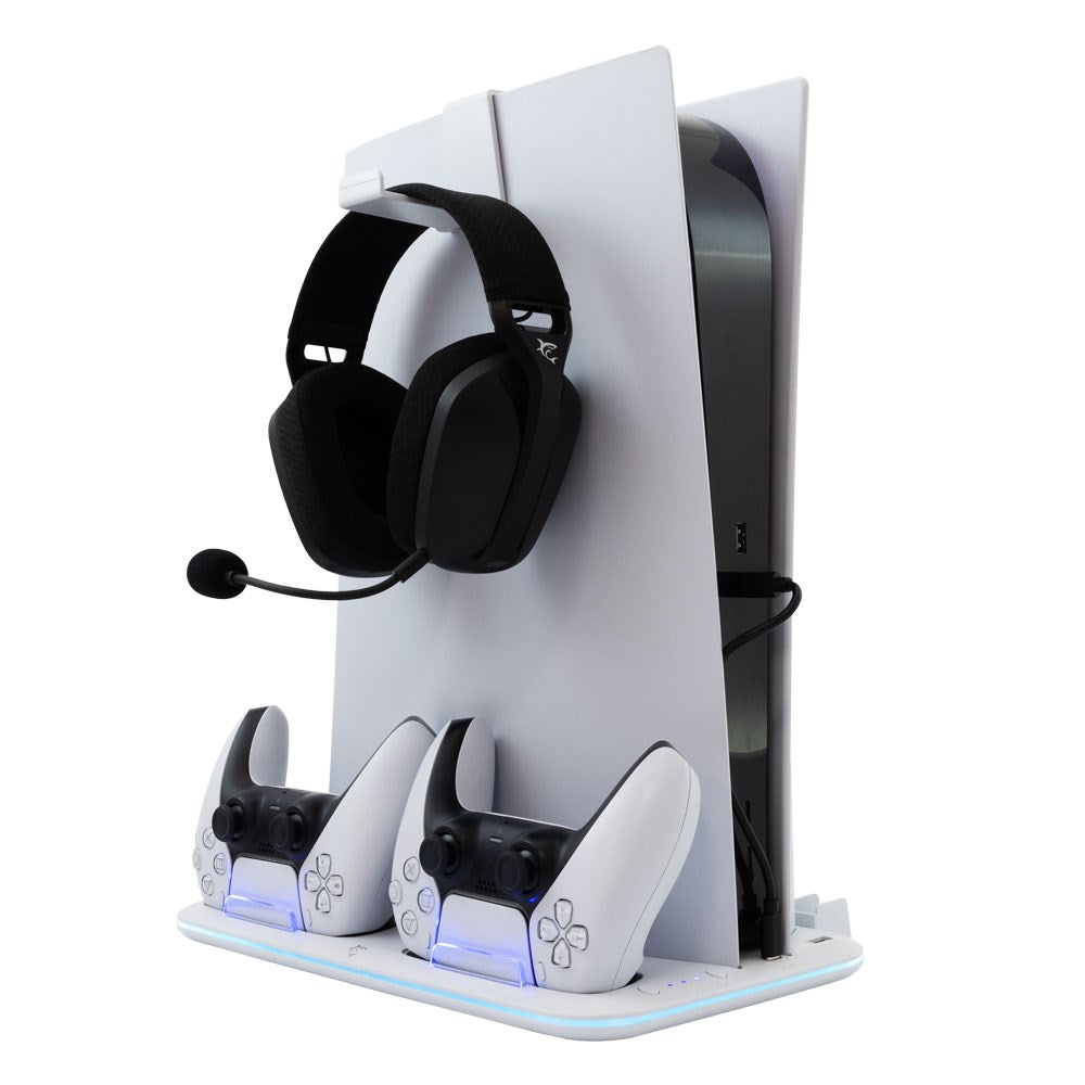 White Shark KIMURA 2 Multifunksjonelt Stativ for PS5 – Hvit