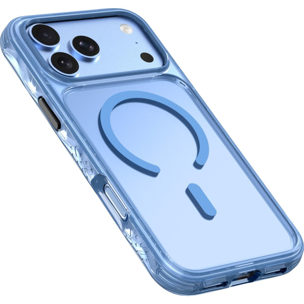 iPhone 18 Pro / 17 Pro LAUT CRYSTAL MATTER X Deksel - MagSafe Kompatibel - Blå / Gjennomsiktig
