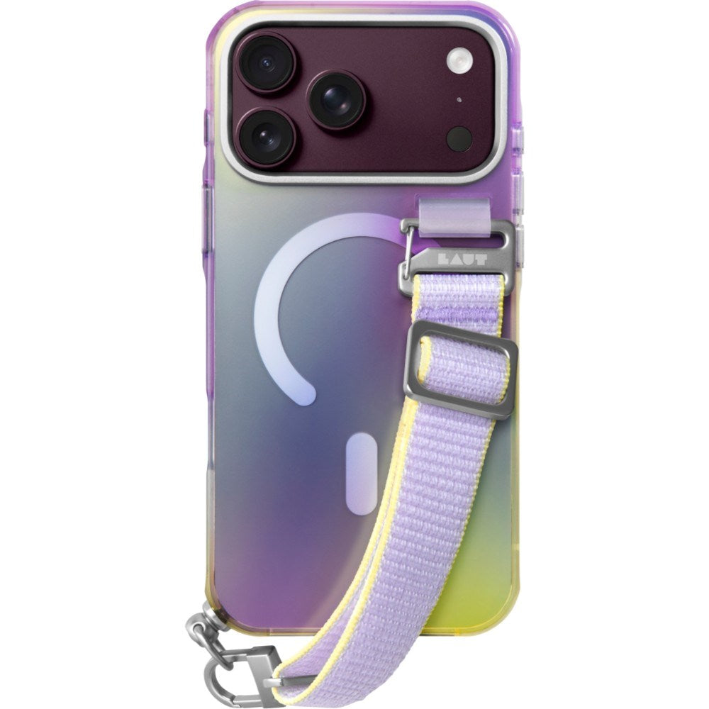 iPhone 18 Pro Max / 17 Pro Max LAUT NEON DREAM Deksel m. Stropp - MagSafe Kompatibel - Cosmic Candy