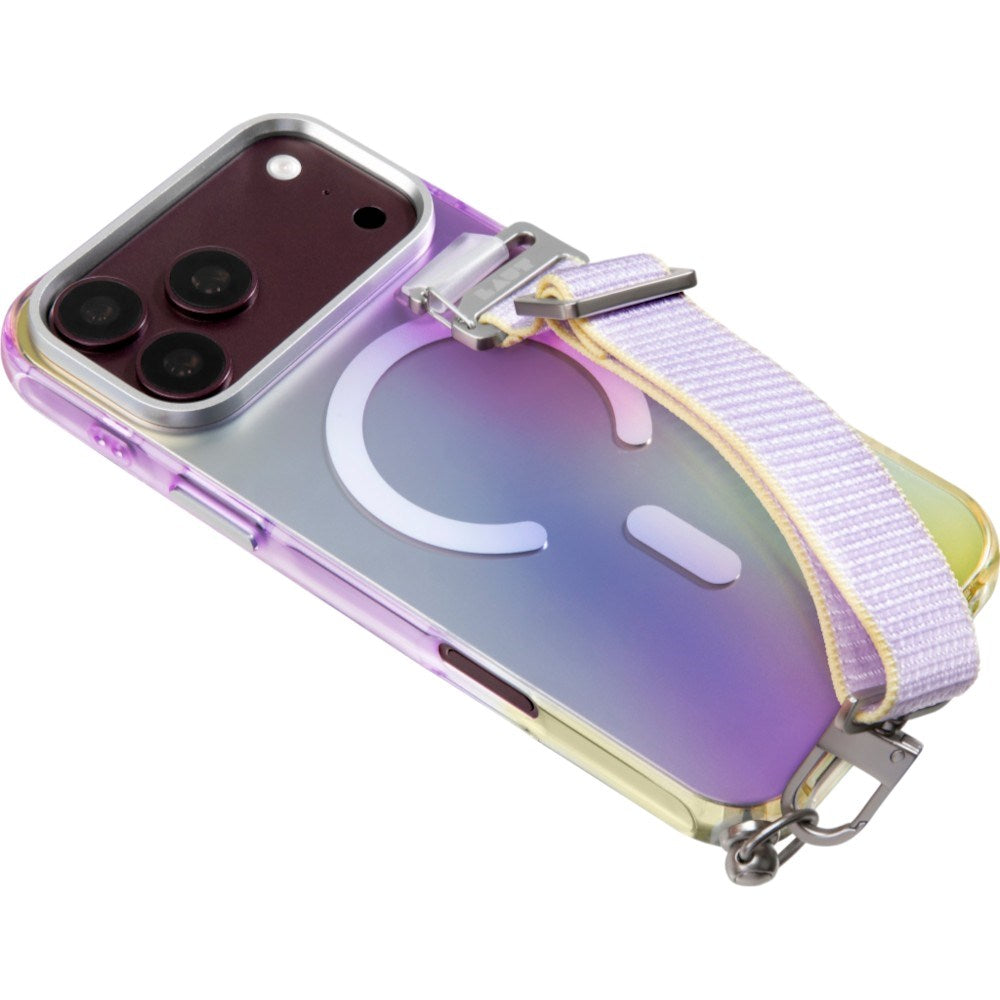 iPhone 18 Pro Max / 17 Pro Max LAUT NEON DREAM Deksel m. Stropp - MagSafe Kompatibel - Cosmic Candy