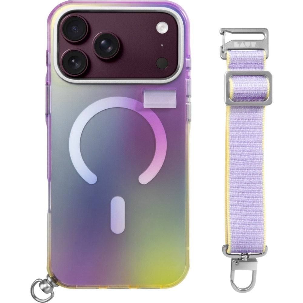 iPhone 18 Pro Max / 17 Pro Max LAUT NEON DREAM Deksel m. Stropp - MagSafe Kompatibel - Cosmic Candy