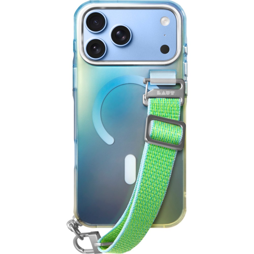 iPhone 18 Pro Max / 17 Pro Max LAUT NEON DREAM Deksel m. Stropp - MagSafe Kompatibel - Trippy Tide