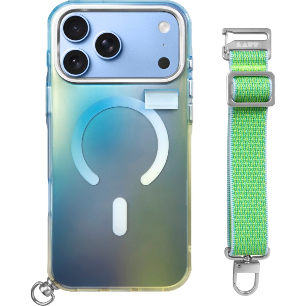 iPhone 18 Pro / 17 Pro LAUT NEON DREAM Deksel m. Stropp - MagSafe Kompatibel - Trippy Tide