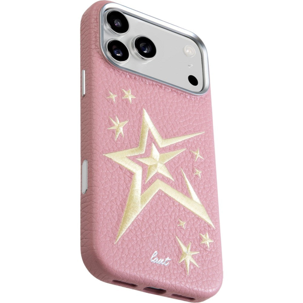 iPhone 18 Pro / 17 Pro LAUT TWINE EDGE Deksel med Stropp - MagSafe Kompatibel - Pink Crush Star
