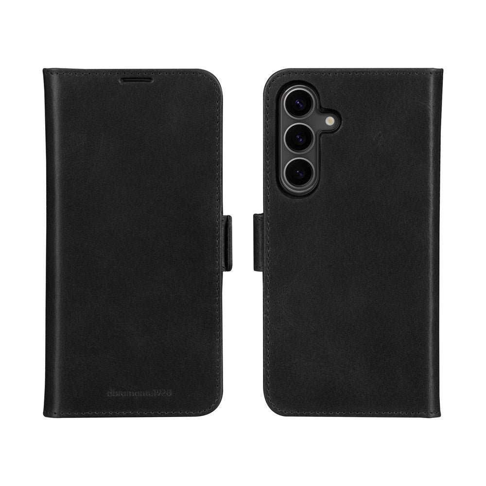 Samsung Galaxy A56 (5G) - dbramante1928 Lynge Ekte Skinn 2-i-1 Flip Deksel - Black