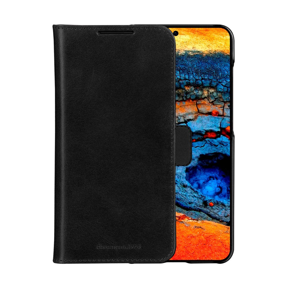 Samsung Galaxy S25 - dbramante1928 Lynge Ekte Skinn 2-i-1 Flip Deksel - Black