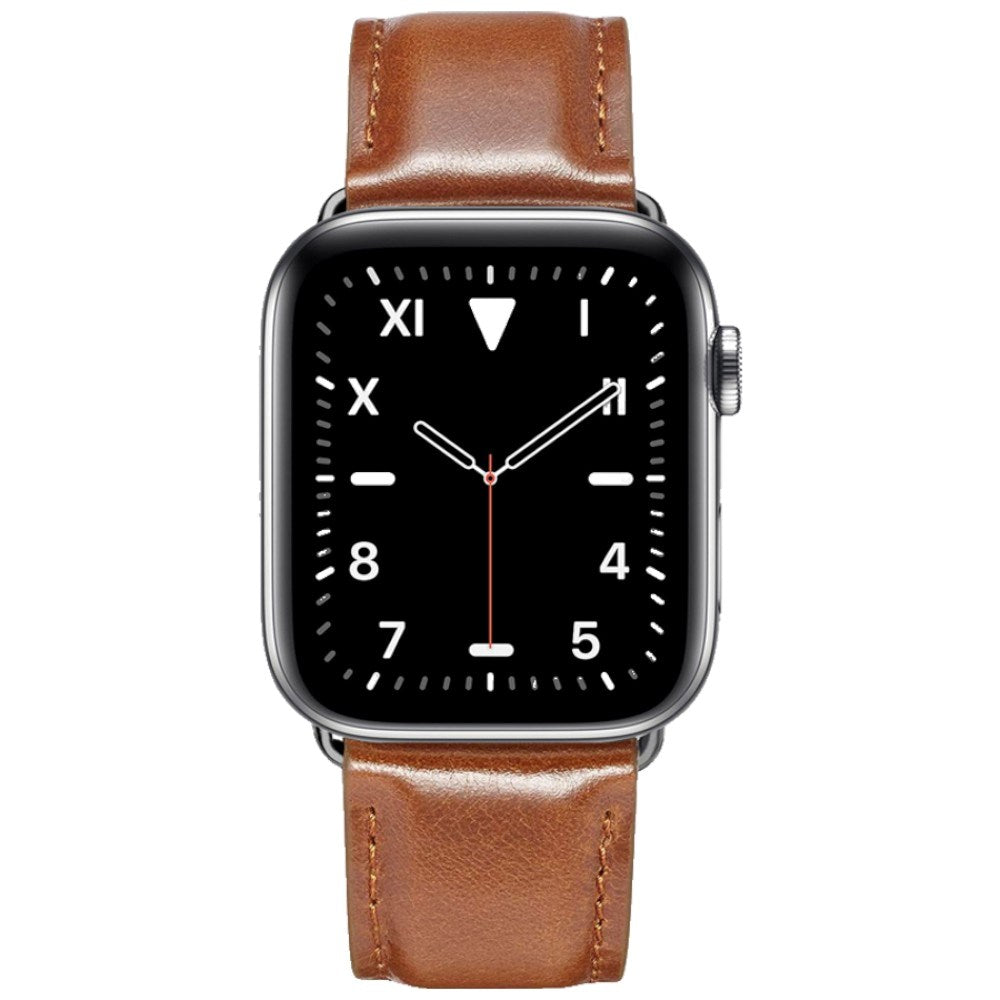 Apple Watch (38/40/41/42 mm) Lippa Klokkerem i Kunstskinn - Brun