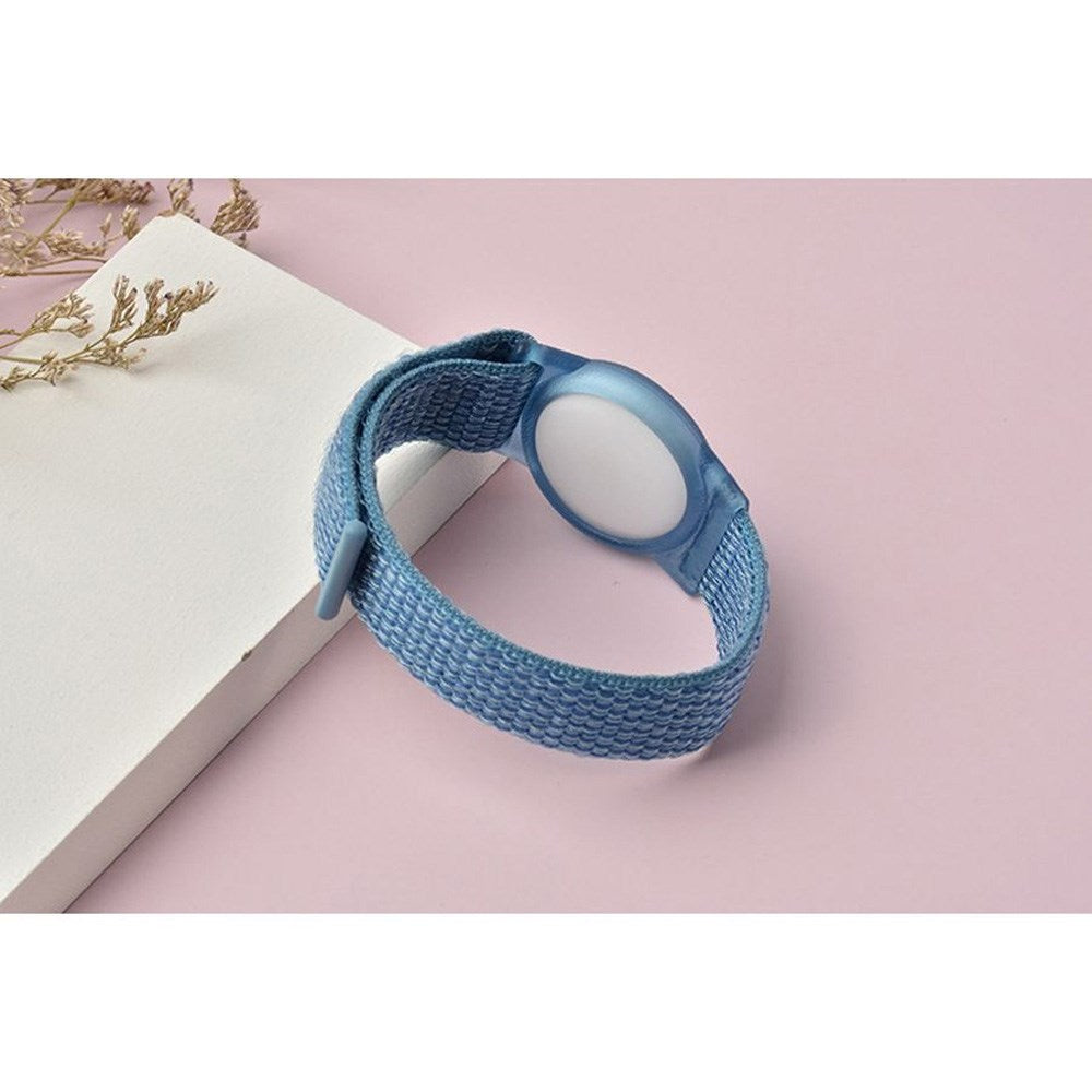 Lippa Justerbart Nylon Armbånd for AirTag 1. & 2. Gen. - Blå
