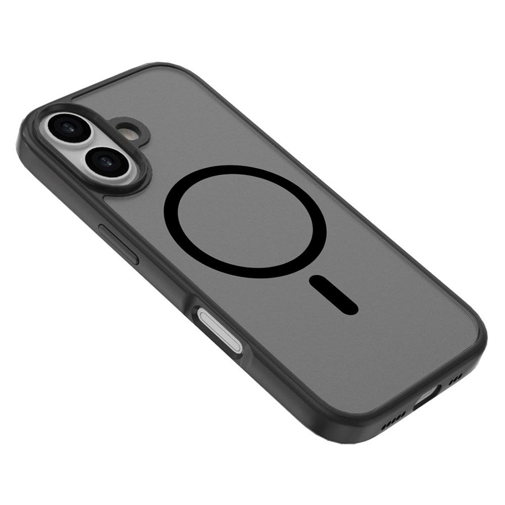 iPhone 17 Lippa Hybrid Plast Deksel - MagSafe Kompatibel - Matt / Svart