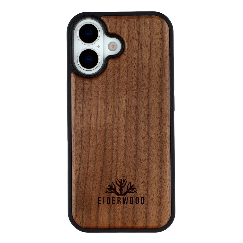 EIDERWOOD iPhone 17 Magnetisk Tredeksel - MagSafe Kompatibel - Valnøtttre