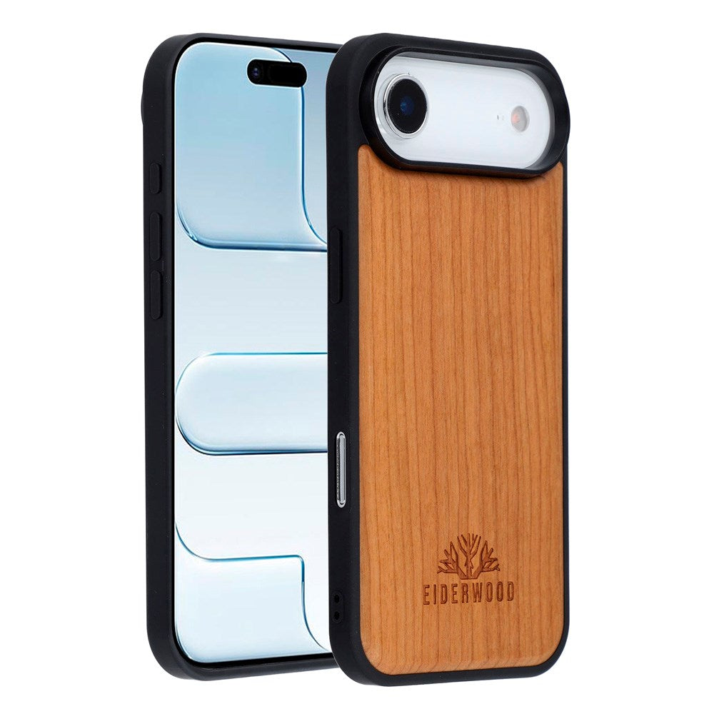 EIDERWOOD iPhone Air Magnetisk Tredeksel - MagSafe Kompatibel - Kirsebærtre