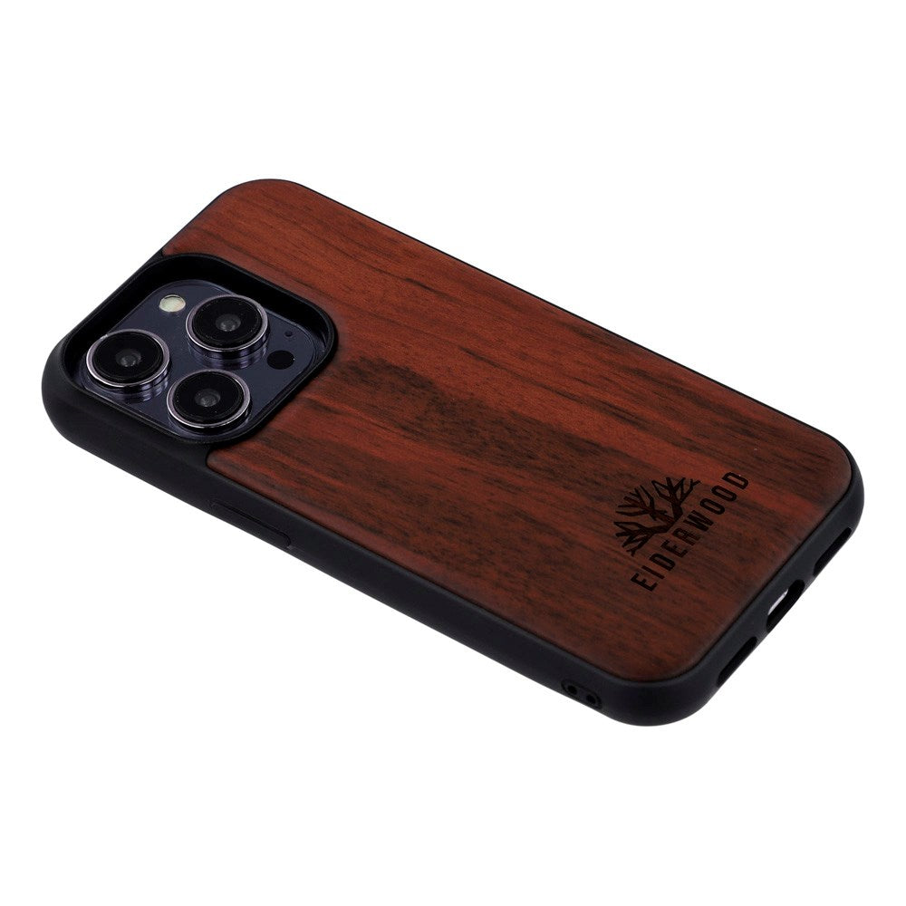 EIDERWOOD iPhone 14 Pro Magnetisk Tredeksel - MagSafe Kompatibel - Palisander