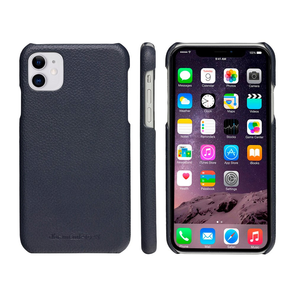 iPhone 11 dbramante1928 Lynge 2-i-1 Ekte Skinn Flip Deksel - Pebbled Blue