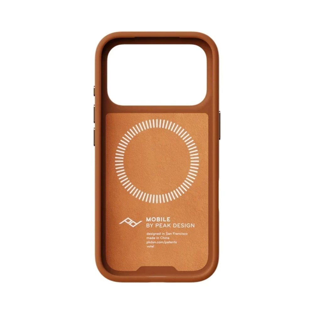 iPhone 18 Pro Peak Design Everyday Deksel - MagSafe Kompatibel - Amber Leather