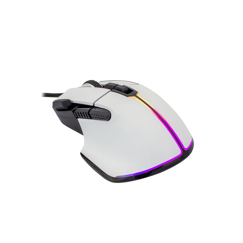 White Shark MARROK Gaming Mus - 9D / 12000 DPI - Hvit