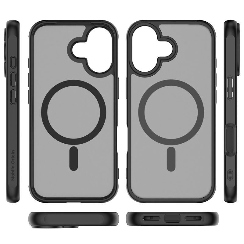 iPhone 16 Mobile Origin Hybrid Deksel - MagSafe Kompatibel - Matt Svart