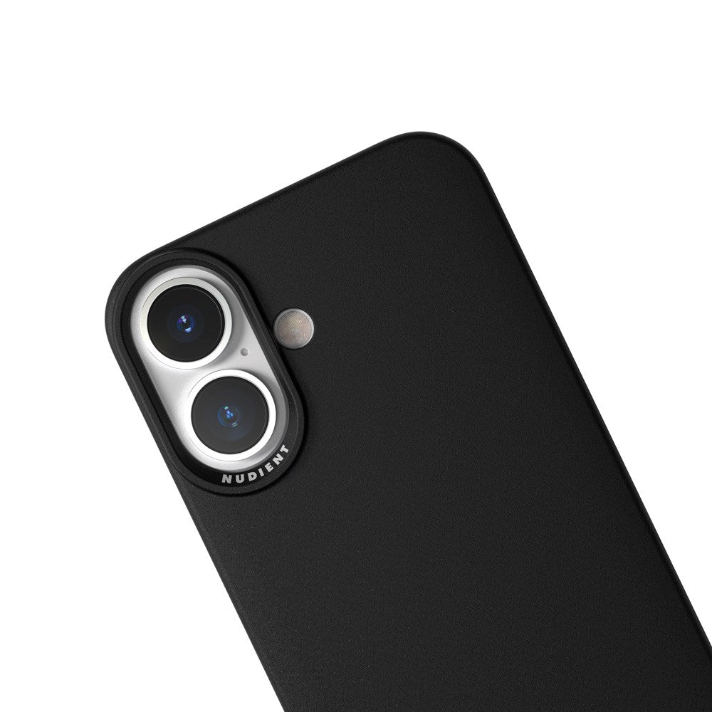 Nudient Thin Case iPhone 16 Deksel - MagSafe Kompatibel - Ink Black