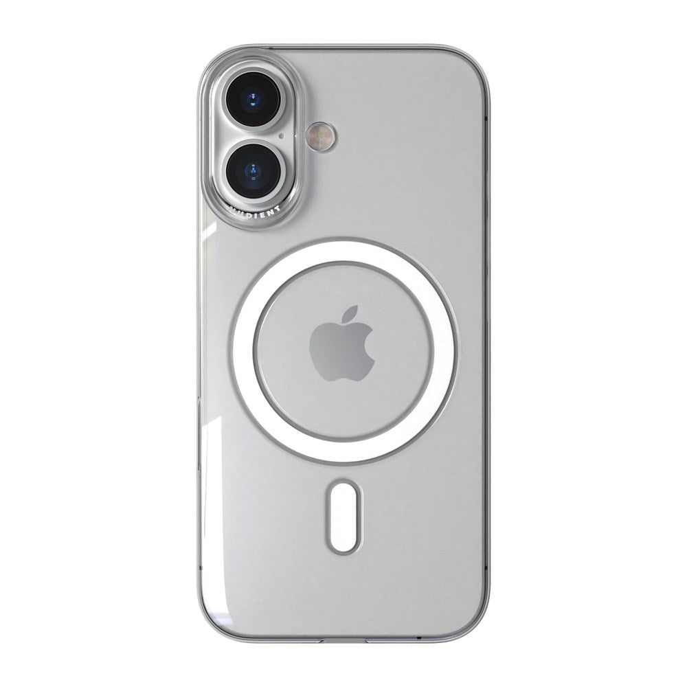 Nudient Thin Case iPhone 16 Deksel - MagSafe Kompatibel - Transparent