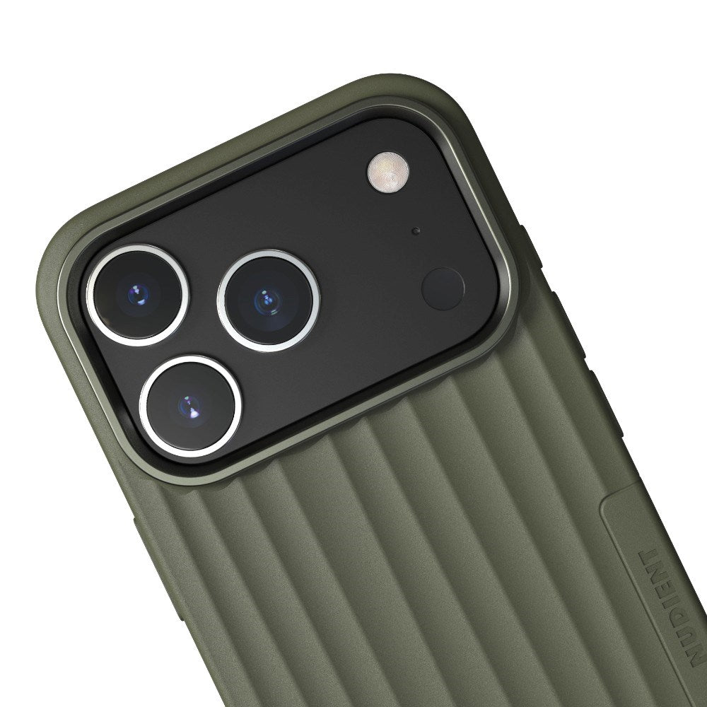 iPhone 18 Pro / 17 Pro Nudient Bold Case Deksel - MagSafe Kompatibel - Olive Green