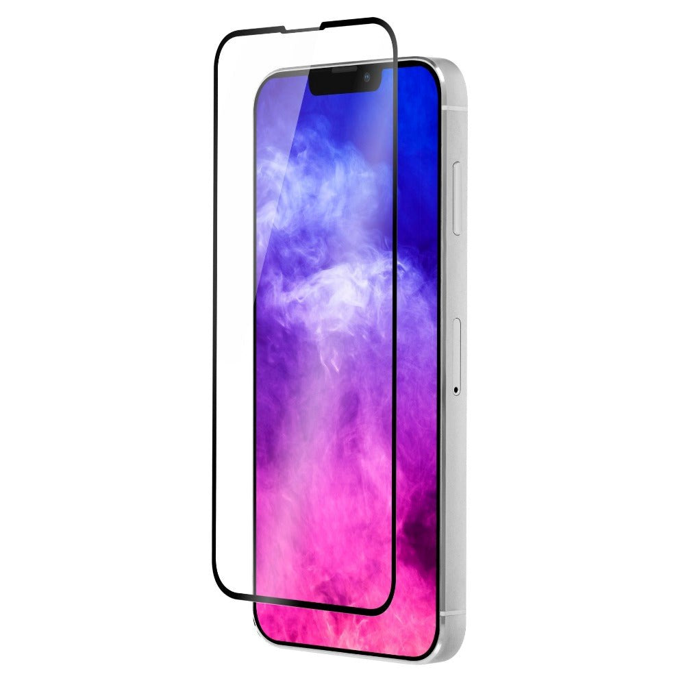 QDOS iPhone 13 Pro Max OptiGuard Curved Glass Skjermbeskytter - Case Friendly - Svart Kant