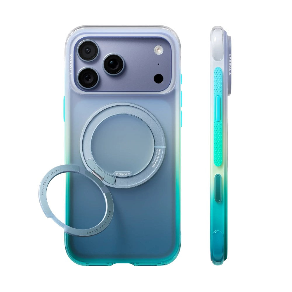 iPhone 18 Pro Max / 17 Pro Max TORRAS O3 Air Gradient Deksel - MagSafe Kompatibel - Alaska Aurora