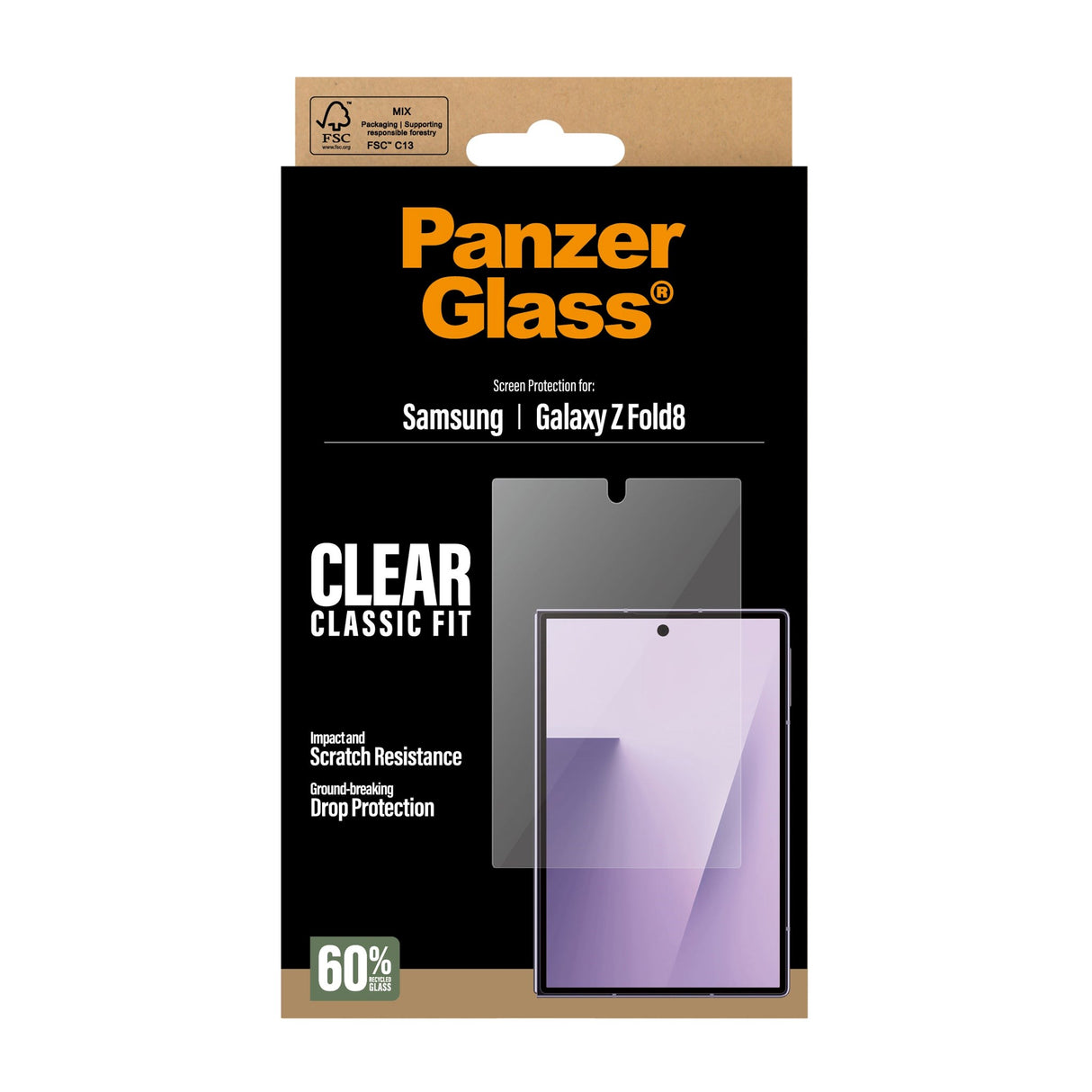 Samsung Galaxy Z Fold8 PanzerGlass® Classic Fit Skjermbeskytter