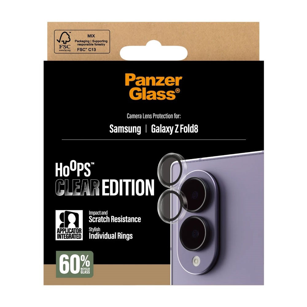 Samsung Galaxy Z Fold8 PanzerGlass® Hoops Clear Edition Kameralinsebeskytter - Transparent
