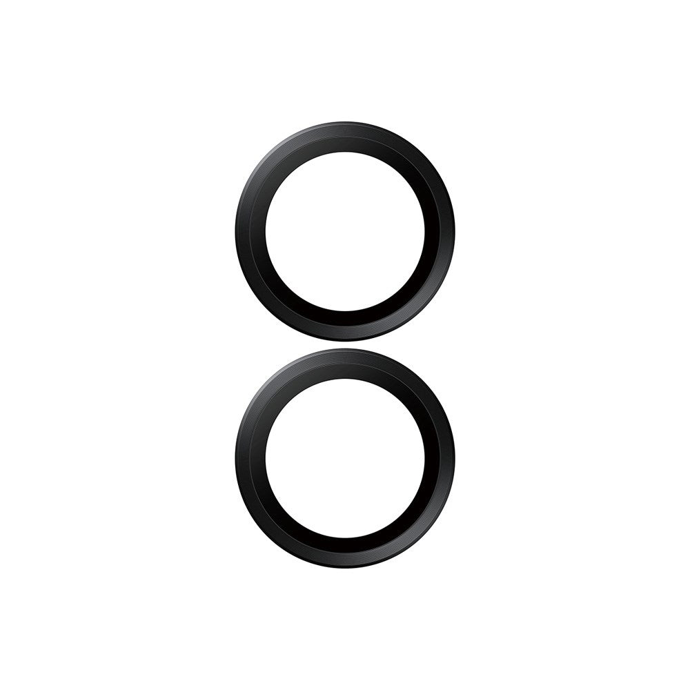 PanzerGlass iPhone 17 / 16 / 16 Plus Ceramic Hoops Kameralinsebeskyttelse med Monteringsramme - Svart