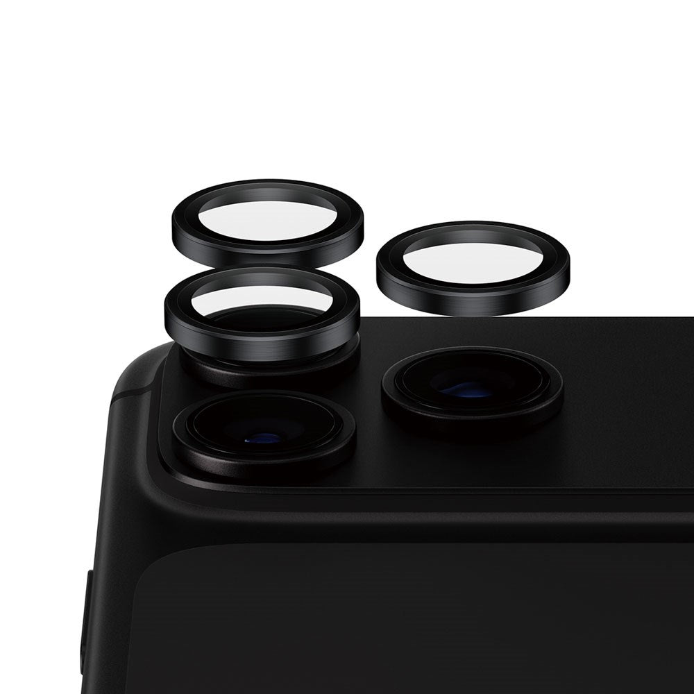 iPhone 18 Pro / Pro Max PanzerGlass Ceramic Hoops Kameralinsebeskyttelse med Monteringsramme - Svart