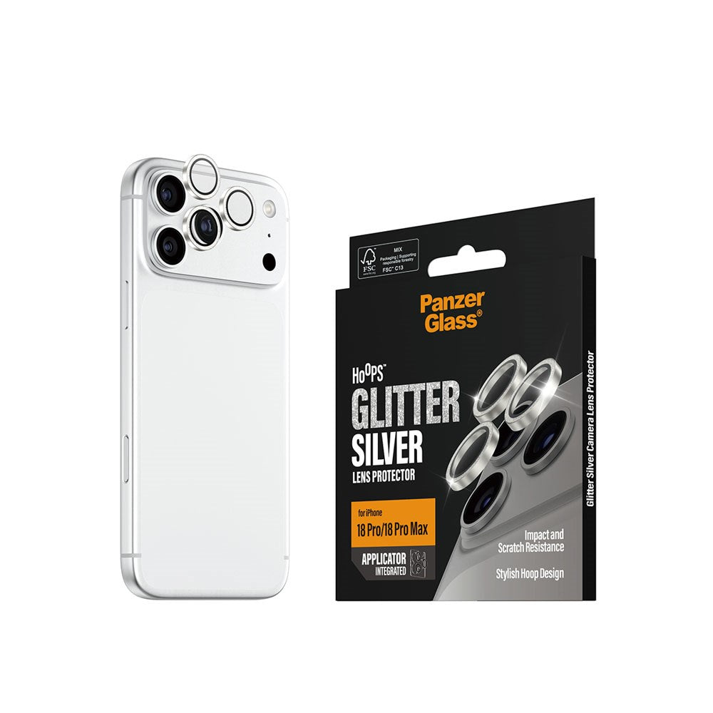 iPhone 18 Pro / Pro Max PanzerGlass Hoops - Kamerabeskyttelse - Sølv