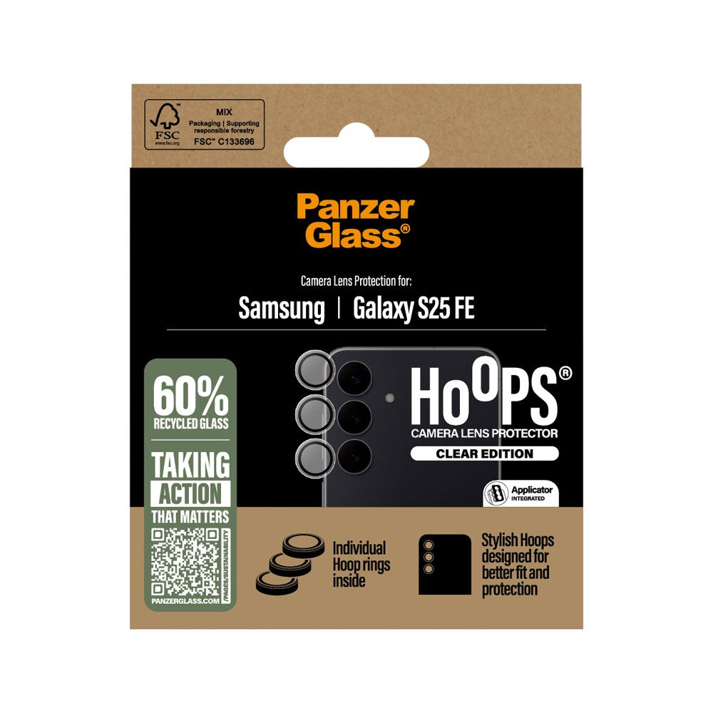 Samsung Galaxy S25 FE PanzerGlass Hoops Kameralinsebeskytter - Gjennomsiktig