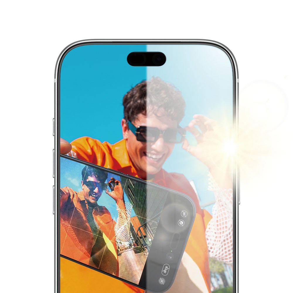 iPhone 18 Pro PanzerGlass Skjermbeskytter med FastFit In-A-Box - Antirefleks - Gjennomsiktig