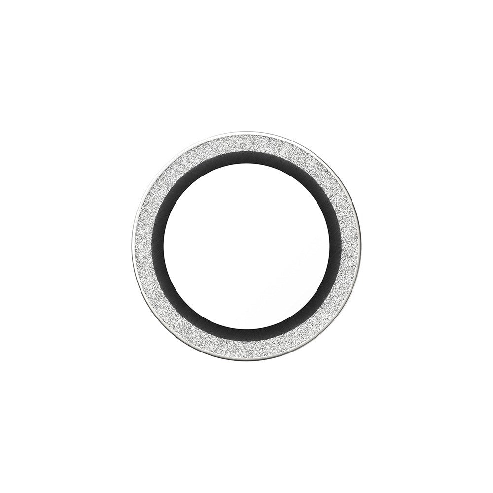 PanzerGlass iPhone Air Hoops Kameralinsebeskyttelse med Installasjonsramme - Glitter Sølv