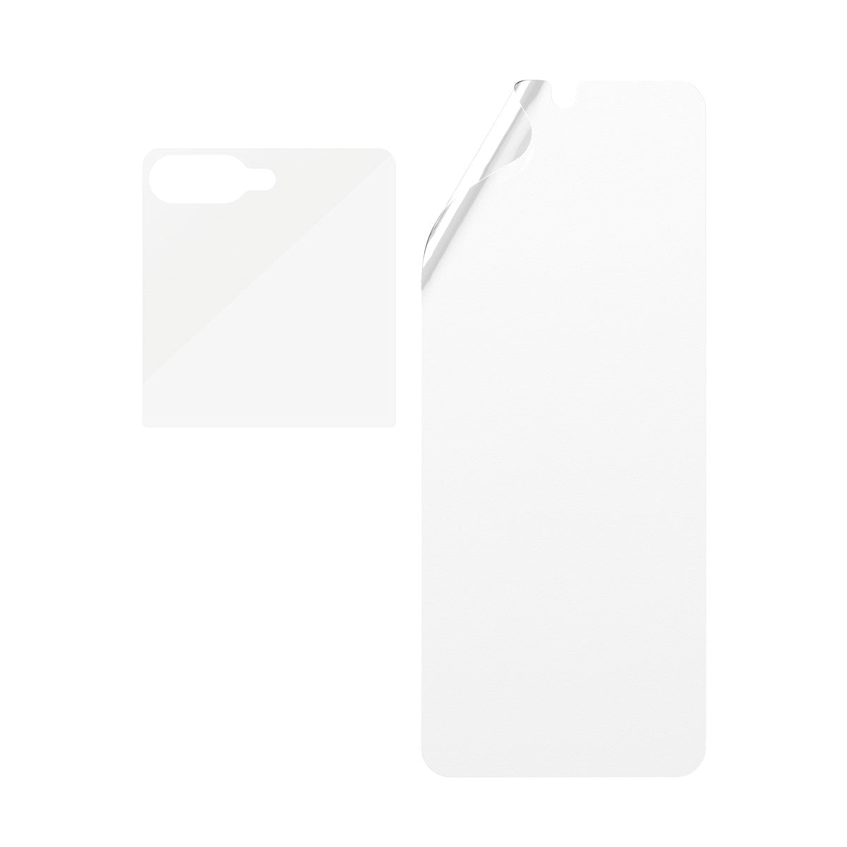 Samsung Galaxy Z Flip7 PanzerGlass FlipFoldFlex Ultra Wide Fit Film og Classic Fit Glass - Gjennomsiktig