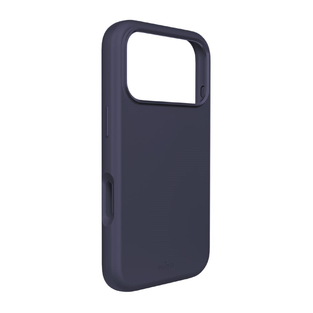 iPhone 17 Pro Max PURO ICON MAG PRO Silikon Deksel – MagSafe Kompatibelt – Mørk Blå